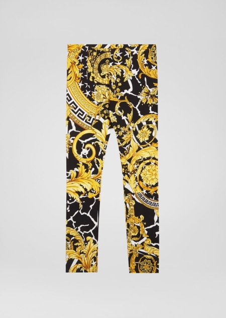 Versace Savage Barocco Print Leggings Tjej - 350846XZS